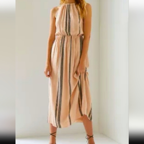 CLOTH AND STONE HALTER DRESS - Picture 1 of 6